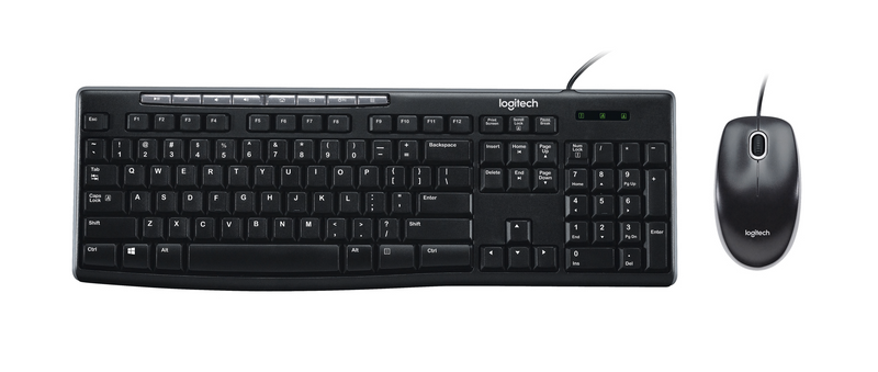 Logitech USB Keyboard/Optical Mouse Combo - MK200