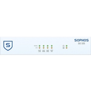 Sophos SG 105 Network Security/Firewall Appliance - 4 Port - 1000Base-T - Gigabit Ethernet - 4 x RJ-45 - 1U - Desktop, Rack-mountable