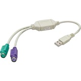 SYBA Multimedia USB 1.1 to PS2 Connector (Keyboard and Mouse)