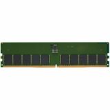 Kingston Server Premier 32GB DDR5 SDRAM Memory Module - For Server - 32 GB - DDR5-5600/PC5-44800 DDR5 SDRAM - 5600 MHz - CL46 - 1.10 V - On-die ECC - Unbuffered - 288-pin - DIMM - Lifetime Warranty