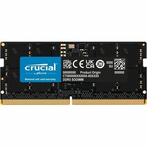 Micron - For Notebook - 24 GB (1 x 24GB) - DDR5-5600/PC5-44800 DDR5 SDRAM - 5600 MHz - CL46 - 1.10 V - Non-ECC - Unbuffered, Unregistered - 262-pin - SoDIMM
