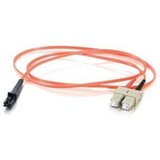 C2G-6m MTRJ-SC 62.5/125 OM1 Duplex Multimode PVC Fiber Optic Cable - Orange