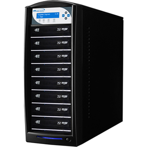 Vinpower Digital SharkBlu SATA Blu-ray/DVD/CD Tower Duplicator - 12x - Standalone - 10 x Blu-ray Writer - 12x BD-R, 12x BD-R, 16x DVD+R, 16x DVD-R, 8x DVD+R, 8x DVD-R, 48x CD-R - 2x BD-RE, 2x BD-RE, 6x DVD-RW, 8x DVD+RW, 24x CD-RW - USB48x CD Write/24x CD Rewrite12x BD Write/2x BD Rewrite16x DVD Write/8x DVD Rewrite - USB