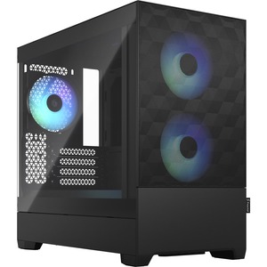 Fractal Design Pop Mini Air Computer Case - Mid-tower - Black - Steel, Tempered Glass - 8 x Bay - 0 - Mini ITX, Mini ATX Motherboard Supported - 5 x Fan(s) Supported - 2 x External 5.25" Bay - 0 x Internal 3.5" Bay - 4 x Internal 2.5" Bay - 2 x Internal 2.5"/3.5" Bay(s) - 4x Slot(s) - 2 x USB(s) - 1 x Audio In - 1 x Audio Out - Fan Cooler