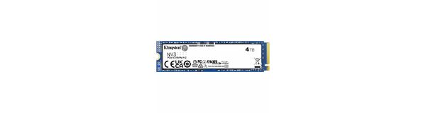 Kingston NV3 4 TB Solid State Drive - M.2 2280 Internal - PCI Express NVMe (PCI Express NVMe 4.0 x4)