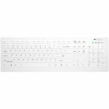 Active Key AK-C8112 Keyboard - Wireless Connectivity - RF - 32.81 ft - 2.40 GHz - USB Type A Interface - English - Membrane/Scissor Keyswitch - AAA Battery Size Supported - White