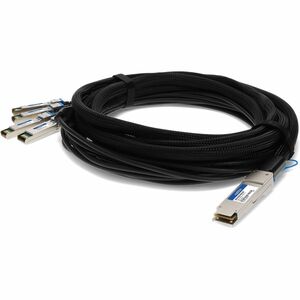 AddOn Cisco® QSFP-4SFP10G-CU1M to Dell® 332-1665 Compatible TAA Compliant 40GBase-CU QSFP+ to 4xSFP+ Direct Attach Cable (Passive Twinax, 1m)