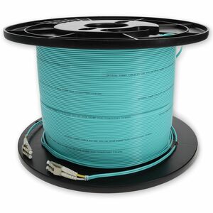 AddOn 79m LC to LC Aqua OM4 Duplex OFNR (Riser-Rated) Fiber Patch Cable