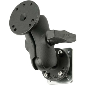 RAM Mounts Drill Down Vehicle Mount - 4 lb Load Capacity - Marine-grade Aluminum, Steel, Rubber