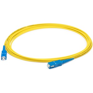 AddOn 67m SC to SC Yellow OS2 Simplex OFNP (Plenum-Rated) SMF Fiber Patch Cable