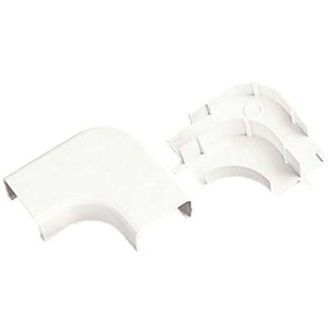 Panduit Pan-Way Power Rated Fittings - Angle Fitting - White - 3.18" Length - Polyvinyl Chloride (PVC)