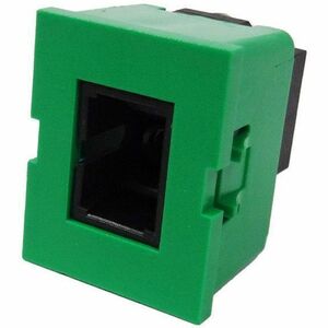 Ortronics Tracjack, SC, Duplex, Flush Mount - 1 x SC Network - Green, Black