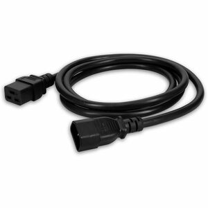 AddOn 5ft C14 Male to C19 Female 14AWG 100-250V at 15A Black Power Cable