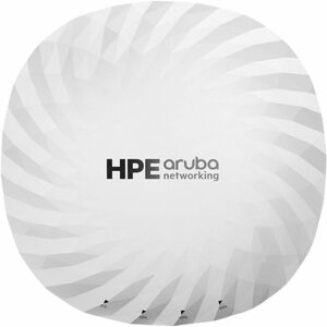 Aruba AP-755 Tri Band IEEE 802.11a/b/g/n/ac/ax/be/az/mc 18.70 Gbit/s Wireless Access Point - Indoor - TAA Compliant - 2.40 GHz, 5 GHz, 6 GHz - Internal - MIMO Technology - Multi User MIMO - 2 x Network (RJ-45) - 10 Gigabit Ethernet - Bluetooth 6 - 25 W - Wall Mountable, Ceiling Mountable, Standalone, Surface Mount