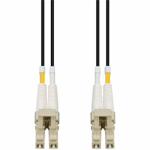 AddOn 1m LC to LC Black OM4 Duplex Armored Outdoor Fiber Patch Cable