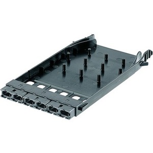 Panduit HD Flex Network Patch Panel - 6 Port(s) - Charcoal Gray