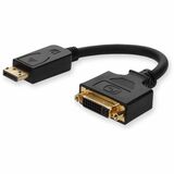AddOn DisplayPort 1.2 Male to DVI-I (29 pin) Female Black Active Adapter For Resolution Up to 1920x1200 (WUXGA)