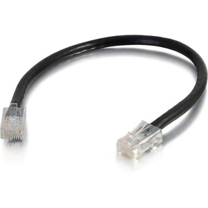 C2G Cat.5e UTP Patch Network Cable - 2 ft Category 5e Network Cable for Network Device - First End: 1 x RJ-45 Network - Male - Second End: 1 x RJ-45 Network - Male - Patch Cable - Black