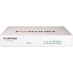 Fortinet FortiWifi FWF-60F Network Security/Firewall Appliance - 10 Port - 10/100/1000Base-T - Gigabit Ethernet - Wireless LAN IEEE 802.11ac - SHA-256, AES (256-bit) - 200 VPN - 10 x RJ-45 - 3 Year 24x7 FortiCare and FortiGuard UTP - 50 Hz, 60 Hz - Desktop, Rack-mountable, Wall Mountable