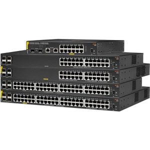 HPE 6100 24G 4SFP+ Switch - 24 Ports - 3 Layer Supported - Modular - 33 W Power Consumption - Twisted Pair, Optical Fiber - 1U - Rack-mountable, Wall Mountable - Lifetime Limited Warranty