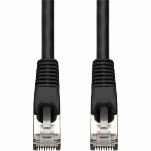 AddOn 50ft Black CAT 7 Shielded (S/FTP) PVC Ethernet Cable Snagless Bubble Boot RJ-45 M/M
