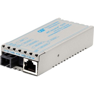 miConverter 10/100/1000 Gigabit Ethernet Single-Fiber Media Converter RJ45 SC Single-Mode BiDi 20km - 1 x 10/100/1000BASE-T; 1 x 1000BASE-BX-U (1310/1550); USB Powered; Lifetime Warranty