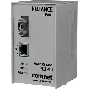 ComNet Electrical Substation-Rated 10/100 Mbps Media Converter - 1 x Network (RJ-45) - 1 x SC Ports - DuplexSC Port - Multi-mode - 1310 nm Fiber - Fast Ethernet - 100Base-FX, 10/100Base-TX - 3 km - DC - Wall Mountable, Panel-mountable, Rail-mountable