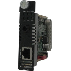 Perle 10/100 Media Converter Module Managed - 1 x Network (RJ-45) - 1 x ST Ports - Single-mode - 1310 nm, 1550 nm Fiber - Fast Ethernet - 10/100Base-T, 100Base-BX-U - 20 km - Internal