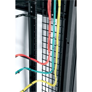 Middle Atlantic Cable Lacing Panel - Cable Lacing Panel - Black - 24U Rack Height - Steel