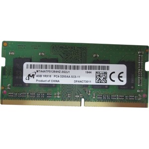 HP 4GB DDR4 SDRAM Memory Module - 4 GB - DDR4-3200/PC4-25600 DDR4 SDRAM - 3200 MHz - 1.20 V - OEM - 260-pin - SoDIMM