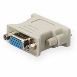 AddOn DVI-I (29 pin) Male to VGA Female White Adapter For Resolution Up to 1920x1200 (WUXGA)