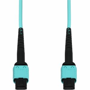 AddOn 50m MPO/UPC (Male) to MPO/UPC (Male) Aqua OM4 OFNP (Plenum-Rated) 12-Strand Fiber Patch Cable