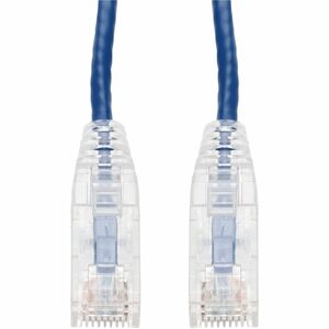 AddOn 10ft Blue CAT 6A Slim PVC Ethernet Cable Snagless Clear-Claw TAA RJ-45 M/M