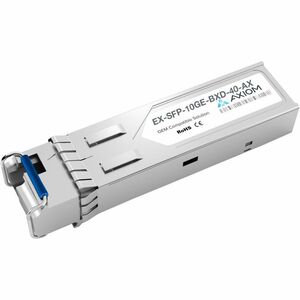 Axiom SFP+ Module - For Optical Network, Data Networking - 1 x 10GBase-BX40-D Network - Optical Fiber10 Gigabit Ethernet - 10GBase-BX40-D