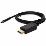 AddOn 10ft USB C 3.1 Male to DisplayPort Male Black Cable