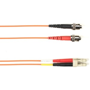 Black Box Fiber Optic Duplex Patch Network Cable - 16.40 ft Fiber Optic Network Cable for Network Device - First End: 2 x ST Network - Male - Second End: 2 x LC Network - Male - 10 Gbit/s - Patch Cable - LSZH - 62.5/125 &micro;m - Orange - TAA Compliant