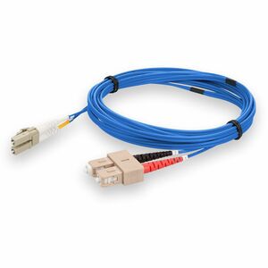 AddOn 2m SC to LC Blue OM1 Duplex LSZH MMF Fiber Patch Cable