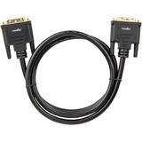 Rocstor Premium 3 ft DVI-D Single Link Cable - M/M - DVI cable for use with Projectors, Video Devices, Monitors, Notebook - 1m - 1 Pack - 1 x DVI-D (Single-Link 18+1) Male Digital Video - 1 x DVI-D (Single-Link) Male Digital Video - Gold Plated Connector - Shielding - Black DVI-D VIDEO MONITOR CABLE