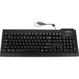Seal Shield Silver Seal Waterproof Keyboard - Cable Connectivity - USB Interface - 105 Key(s) - Belgian - AZERTY Layout - Mac - Membrane Keyswitch - Black