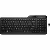 HP 475 Dual-Mode Wireless Keyboard - Wireless Connectivity - Bluetooth - 32.81 ft - 2.40 GHz - USB Type A Interface - Microphone Mute, Emoji, Language Switch Hot Key(s) - Windows 11, Windows 10, Mac OS, ChromeOS - English (US) - PC, Mac - Plunger Keyswitch - AA Battery Size Supported - Jet Black