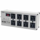Eaton Tripp Lite Series Isobar 8-Outlet Surge Protector, 12 ft. Cord with Right-Angle Plug, 3840 Joules, Diagnostic LEDs, Metal Housing