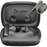Poly Voyager Free 60 UC Earset - Microsoft Teams Certification - Google Assistant, Siri - Stereo - True Wireless - Bluetooth - 98.4 ft - 20 Hz to 20 kHz - Earbud - Binaural - In-ear - Carbon Black