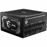 MSI MAG 1000W Power Supply - Internal - 120 V AC, 230 V AC Input - 5 V DC, 3.3 V DC, 12 V DC, -12 V DC, 5 V SB Output - 1000 W - Active PFC - 1 +12V Rails - 1 Fan(s) - NVIDIA SLI Supported - 90% Efficiency