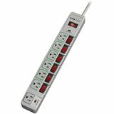 Eaton Tripp Lite Series Eco-Surge 7-Outlet Surge Protector, 6 ft. (1.83 m) Cord, 1080 Joules, Individually-Controlled