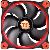 Thermaltake Riing 12 High Static Pressure LED Radiator Fan (3 Fans Pack) - 3 Pack - 4.72" Maximum Fan Diameter - 3 x Fan(s) - 40.60 CFM Maximum Airflow - 1500 rpm - Hydraulic Bearing - 3-pin - Red LED - 3 - 4.6 Year Life