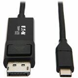 Eaton Tripp Lite Series USB-C to DisplayPort Adapter Cable (M/M), 4K 60 Hz, HDR, Locking DP Connector, 6 ft. (1.8 m)