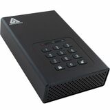 Apricorn Aegis Padlock DT ADT-3PL256-24TB 24 TB Desktop Hard Drive - External - Black - TAA Compliant