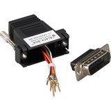 Black Box Modular Network Adapter - 1 x 15-pin DB-15 Male - 1 x RJ-45 Network Female - Black - 1