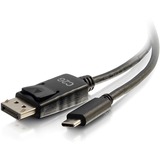 C2G 12ft USB-C to DisplayPort Adapter Cable 4K 30Hz - Black