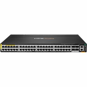 HPE CX 6300 Layer 3 Switch - 48 Ports - Manageable - 10 Gigabit Ethernet, 100 Gigabit Ethernet - 10GBase-T, 100GBase-X - 3 Layer Supported - Modular - 4 SFP Slots - 2640 W PoE Budget - Optical Fiber, Twisted Pair - PoE Ports - 1U - Rack-mountable, Cabinet Mount, Surface Mount, Compact - TAA Compliant